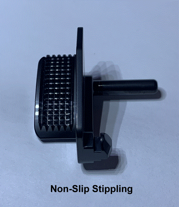 2011 Slide Stop Thumb Rest for IPSC, Non Slip Stippling, fits in the Box.